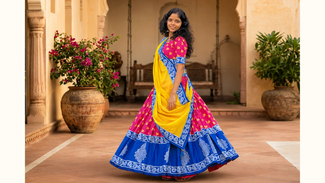 Premium Handcrafted Cotton Gopi Dress Collection by Meghambara